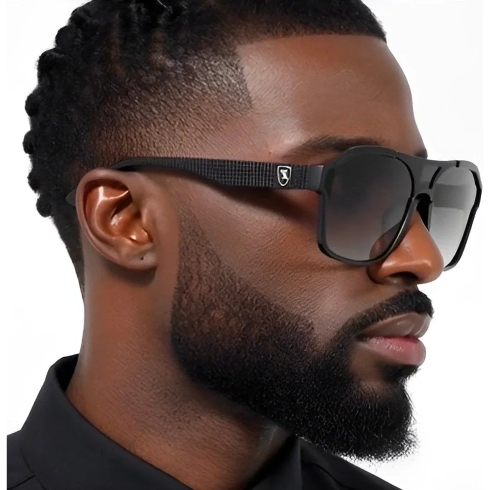 Men Sunglasses Retro Flat Lens Outdoor Driving Shades Flat Lens Street‎ Wear New